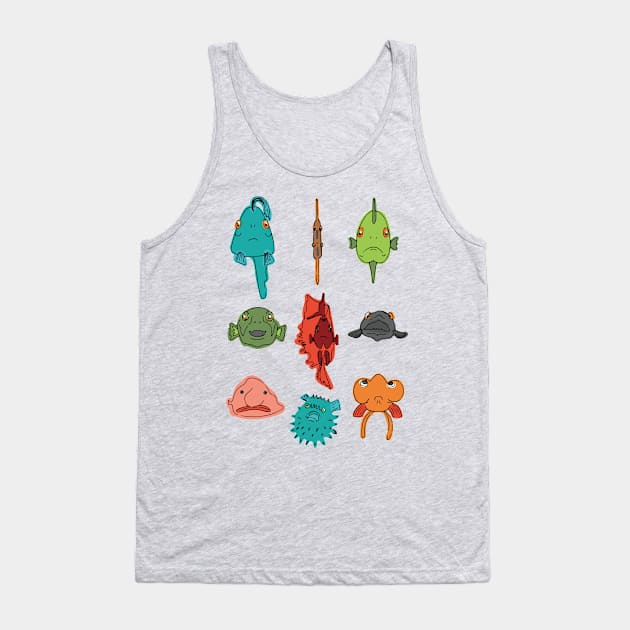 Funny fishes Tank Top by MarjolijndeWinter